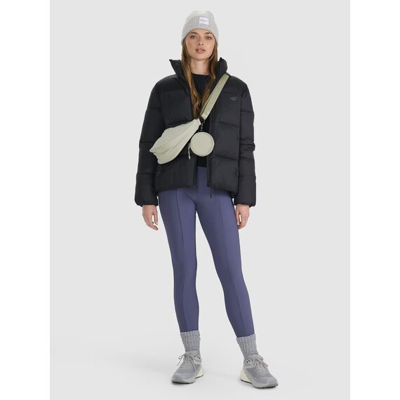 4F kurtka damska zimowa puchowa 4FWAW25TDJAF581 czarna, Kolor: czarny, Rozmiar: XL, 4 zdjęcie