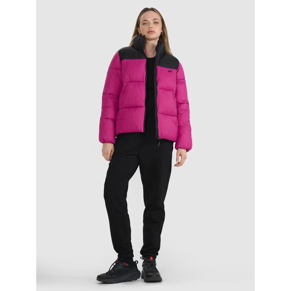 4F kurtka damska zimowa puchowa 4FWAW25TDJAF581 różowa, Kolor: różowy, Rozmiar: XS, 7 zdjęcie
