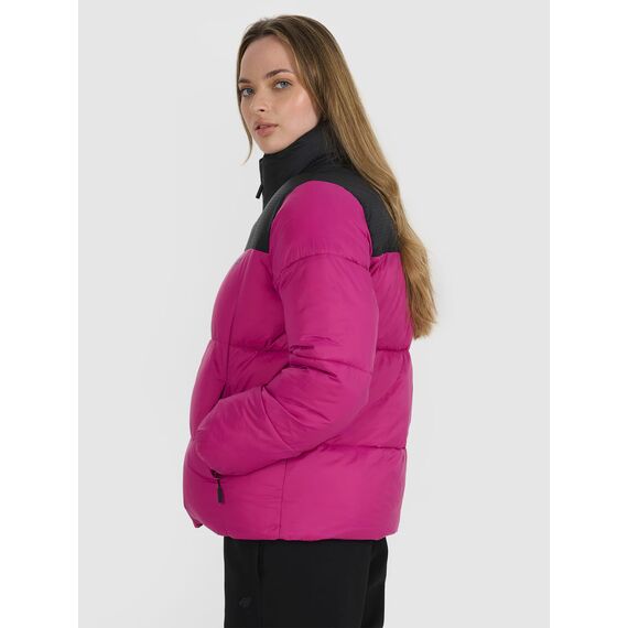 4F kurtka damska zimowa puchowa 4FWAW25TDJAF581 różowa, Kolor: różowy, Rozmiar: M, 6 zdjęcie