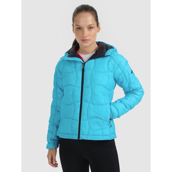 4F kurtka damska puchowa narciarska z wypełnieniem Primaloft 4FWAW25TDJAF0782 niebieska, Kolor: niebieski, Rozmiar: XL