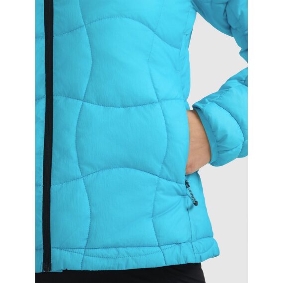 4F kurtka damska puchowa narciarska z wypełnieniem Primaloft 4FWAW25TDJAF0782 niebieska, Kolor: niebieski, Rozmiar: XL, 9 zdjęcie