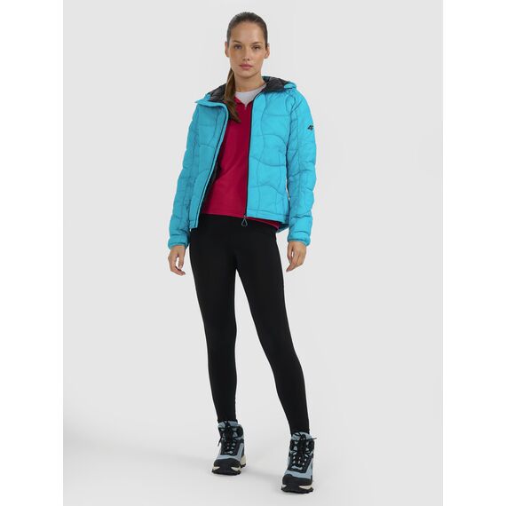 4F kurtka damska puchowa narciarska z wypełnieniem Primaloft 4FWAW25TDJAF0782 niebieska, Kolor: niebieski, Rozmiar: XL, 5 zdjęcie