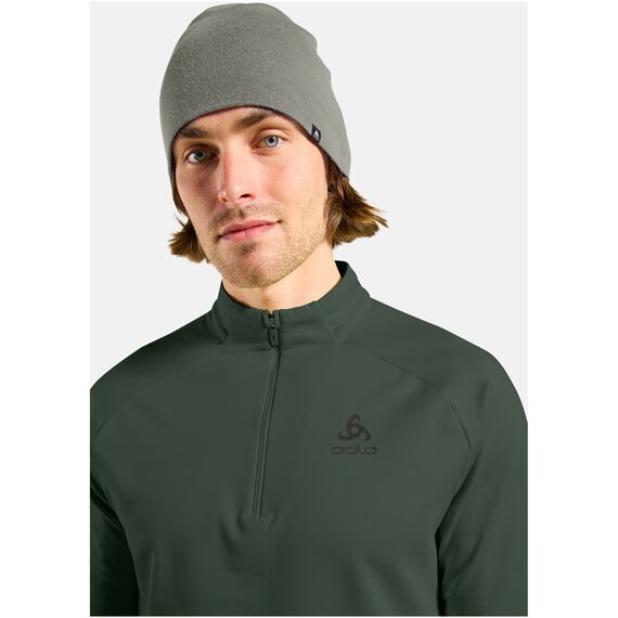 Bluza bez kaptura rozpinana Odlo Mid layer 1/2 zip ESSENTIAL LIGHT zielona, Kolor: zielony, Rozmiar: M, 6 zdjęcie