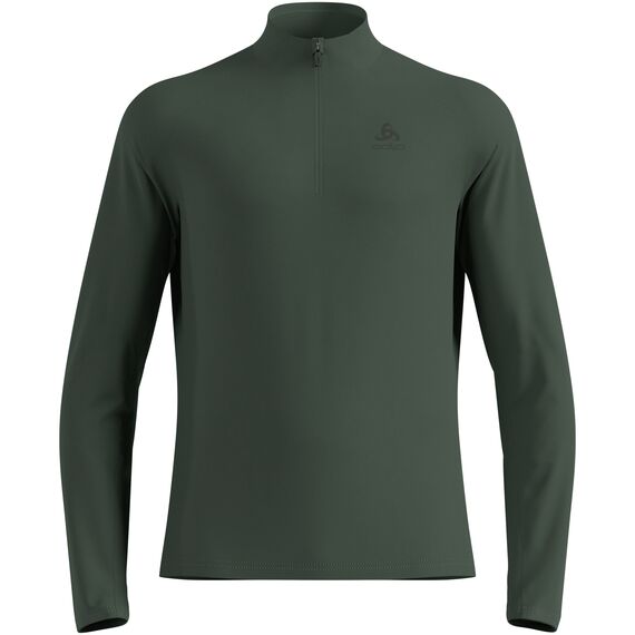 Bluza bez kaptura rozpinana Odlo Mid layer 1/2 zip ESSENTIAL LIGHT zielona, Kolor: zielony, Rozmiar: L, 4 zdjęcie
