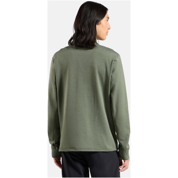 Bluza bez kaptura rozpinana Odlo Mid layer full zip GRID FLEECE szara, Kolor: szary, Rozmiar: L, 6 zdjęcie