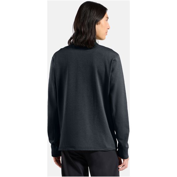 Bluza bez kaptura rozpinana Odlo Mid layer full zip GRID FLEECE czarna, Kolor: czarny, Rozmiar: L, 2 zdjęcie