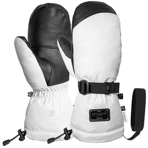 Rękawice damskie Reusch Yuna Down R-TEX XT Mitten białe, Kolor: biały, Rozmiar: 7.5, 4 zdjęcie