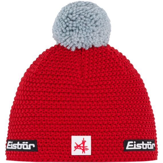 Czapka Eisbar Jamie Pompon MÜ SA czerwona, Kolor: czerwony, Rozmiar: one size