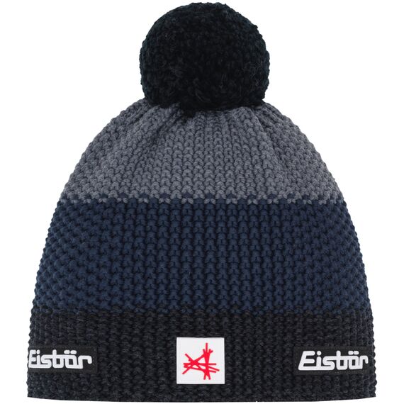 Czapka Eisbar Star Pompon MÜ SA czarno-szara, Kolor: granatowy, Rozmiar: one size