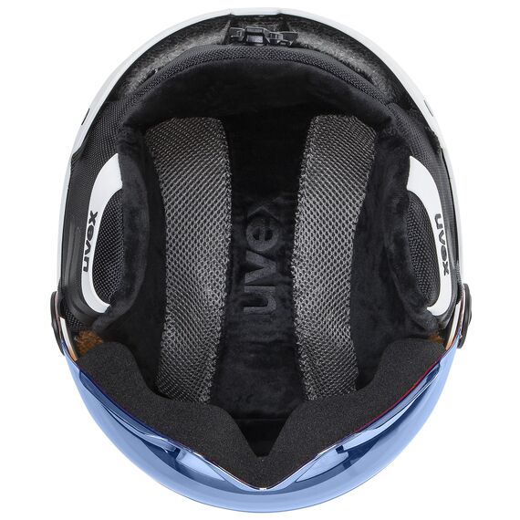 Kask narciarski dziecięcy UVEX Rocket jr. Visor biały, Kolor: biały, Rozmiar: 51-55, 5 zdjęcie