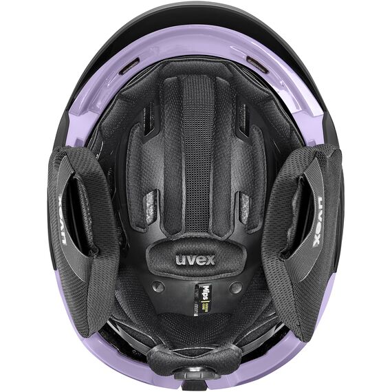 UVEX Kask levitate MIPS czarno-fioletowy, Kolor: czarno-fioletowy, Rozmiar: 58-61, 4 zdjęcie