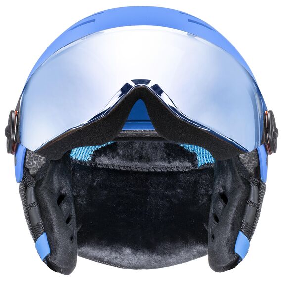 Kask narciarski dziecięcy UVEX Rocket junior Visor niebieski, Kolor: niebieski, Rozmiar: 54-58, 6 zdjęcie