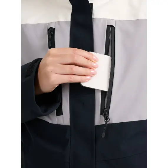 4F kurtka narciarska damska ocieplana membrana 10000 4FWAW25TTJAF0996 biała, Kolor: biały, Rozmiar: M, 10 zdjęcie