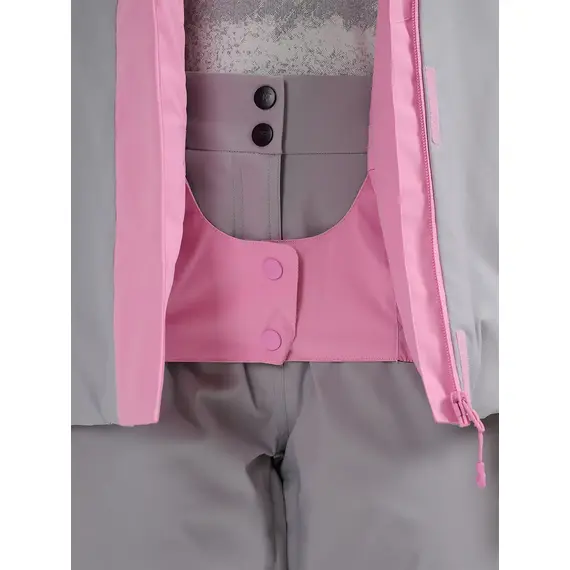 4F ocieplana kurtka narciarska damska z kieszeniami 4FWAW25TTJAF0805 różowa, Kolor: różowy, Rozmiar: M, 4 zdjęcie