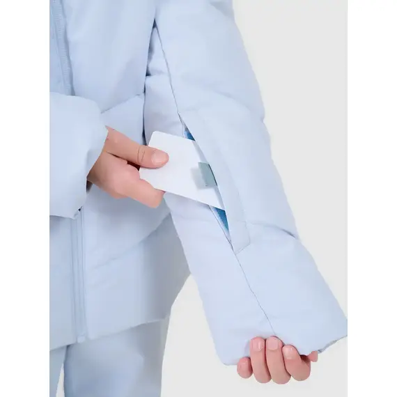 4F pikowana kurtka narciarska dla dziewczynek 4FJWAW25TTJAF0819 błękitna, Kolor: fioletowy, Rozmiar: 152, 2 zdjęcie