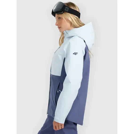 4F ocieplana kurtka narciarska damska z kieszeniami 4FWAW25TTJAF0805 niebieska, Kolor: niebieski, Rozmiar: S, 7 zdjęcie