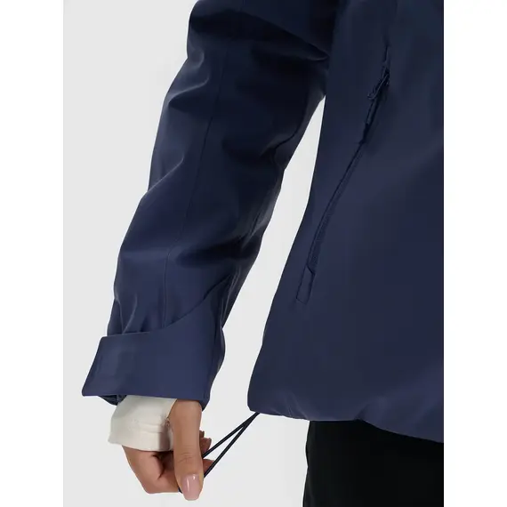 4F ocieplana kurtka narciarska damska z kieszeniami 4FWAW25TTJAF0807 niebieska, Kolor: niebieski, Rozmiar: M, 6 zdjęcie