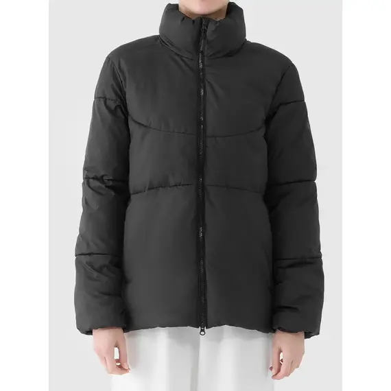 4F kurtka damska zimowa puchowa 4FWAW25TDJAF583 czarna, Kolor: czarny, Rozmiar: XL