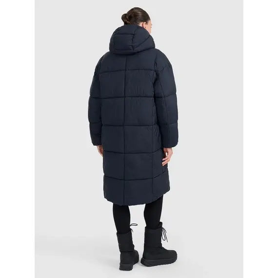 4F kurtka damska zimowa puchowa za kolana 4FWAW25TDJAF588 czarna, Kolor: czarny, Rozmiar: L, 2 zdjęcie