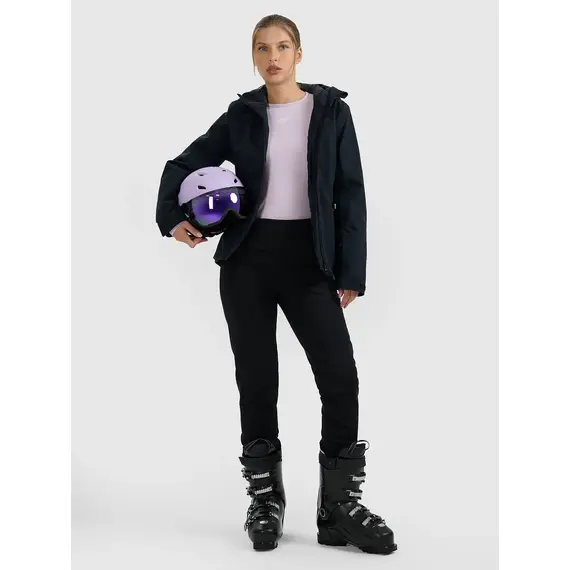 4F ocieplana kurtka narciarska damska z kieszeniami 4FWAW25TTJAF0807 czarna, Kolor: czarny, Rozmiar: S, 7 zdjęcie