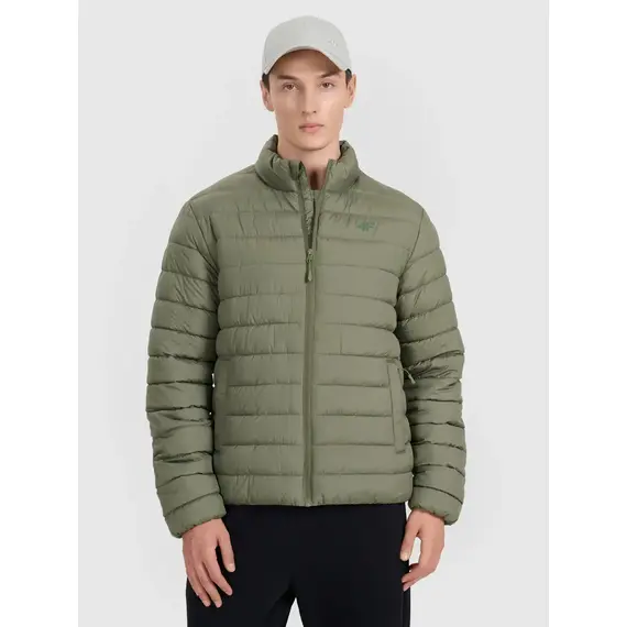4F kurtka męska ze stójką z wypełnieniem syntetycznym 4FWAW25TDJAM597 zielona, Kolor: zielony, Rozmiar: L