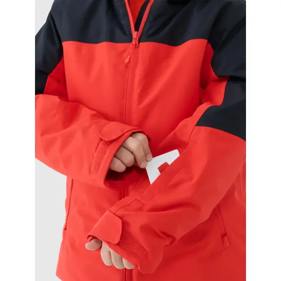 4F ocieplana kurtka narciarska chłopięca 4FJWAW25TTJAM0821, Kolor: czerwony, Rozmiar: 146, 2 zdjęcie