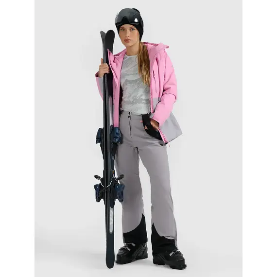 4F ocieplana kurtka narciarska damska z kieszeniami 4FWAW25TTJAF0805 różowa, Kolor: różowy, Rozmiar: S, 10 zdjęcie