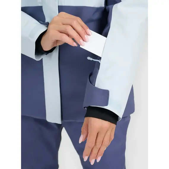 4F ocieplana kurtka narciarska damska z kieszeniami 4FWAW25TTJAF0805 niebieska, Kolor: niebieski, Rozmiar: S, 6 zdjęcie