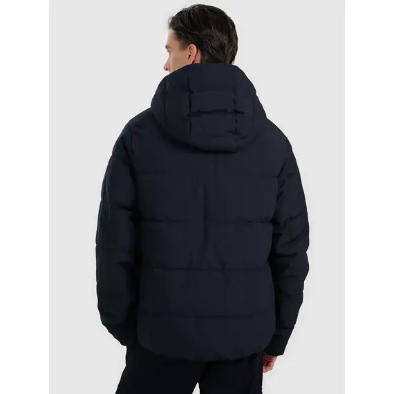 4F kurtka męska puchowa z kapturem z wypełnieniem syntetycznym 4FWAW25TDJAM0710 czarna, Kolor: czarny, Rozmiar: XXL, 2 zdjęcie