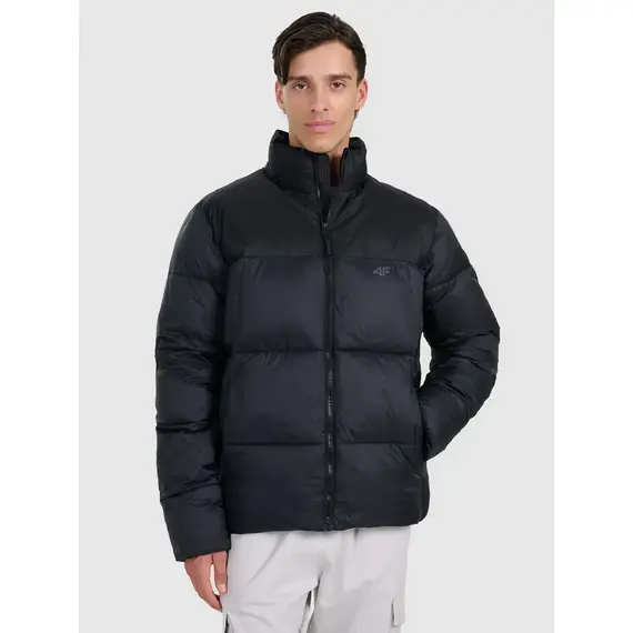4F kurtka puchowa męska na stójce z wypełnieniem syntetycznym 4FWAW25TDJAM601, Kolor: czarny, Rozmiar: XXL