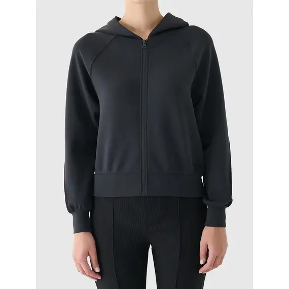 4F bluza damska na zamek z kapturem 4FWAW25TSWSF1835 czarna, Kolor: czarny, Rozmiar: XL, 5 zdjęcie