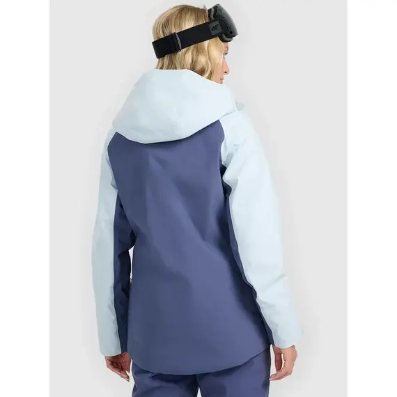 4F ocieplana kurtka narciarska damska z kieszeniami 4FWAW25TTJAF0805 niebieska, Kolor: niebieski, Rozmiar: L, 2 zdjęcie