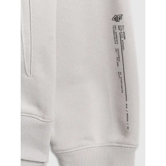 4F rozpinana bluza z kapturem męska 4FWAW25TSWSM1903 szara, Kolor: szary, Rozmiar: XXL, 2 zdjęcie