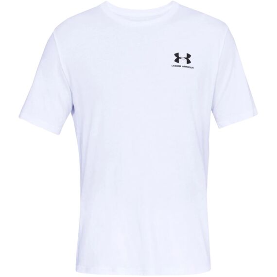 UNDER ARMOUR t-shirt męski koszulka treningowa SPORTSTYLE LEFT CHEST biała, Kolor: biały, Rozmiar: S