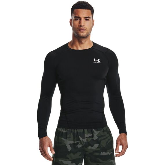 UNDER ARMOUR koszulka z długim rękawem do ćwiczeń HG Armour Comp LS, Kolor: czarny, Rozmiar: M, 4 zdjęcie