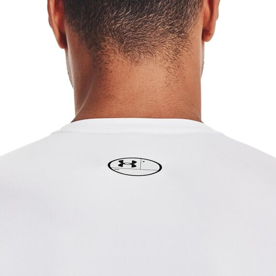UNDER ARMOUR koszulka z długim rękawem treningowa UA HG Armour LS biała, Kolor: biały, Rozmiar: L, 6 zdjęcie