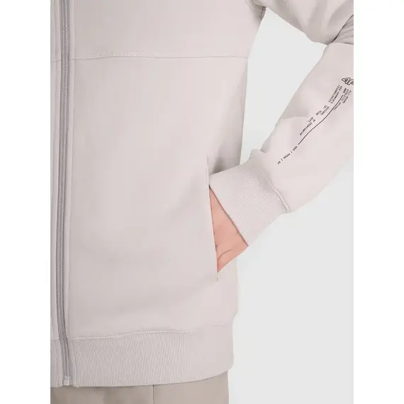 4F rozpinana bluza z kapturem męska 4FWAW25TSWSM1903 szara, Kolor: szary, Rozmiar: XL, 3 zdjęcie
