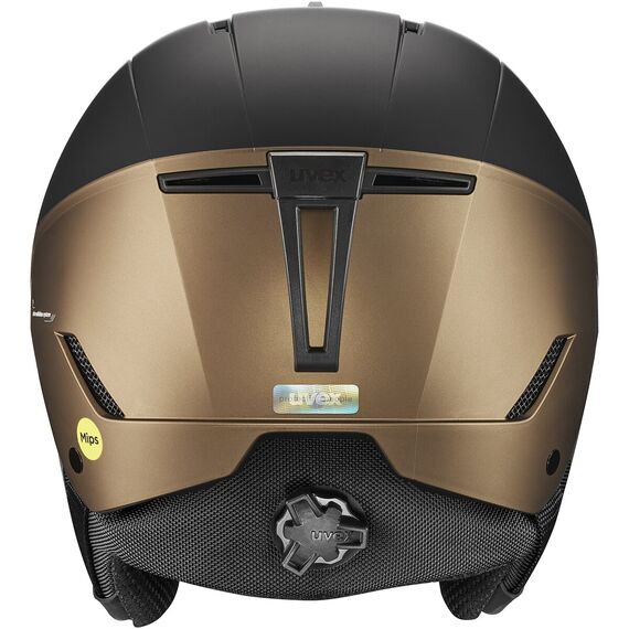 UVEX kask narciarski z technologią hardshell z MIPS Stance brązowy, Kolor: brązowy, Rozmiar: 58-62, 3 zdjęcie