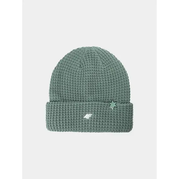 4F czapka zimowa 4FWAW25ACAPU558 zielona