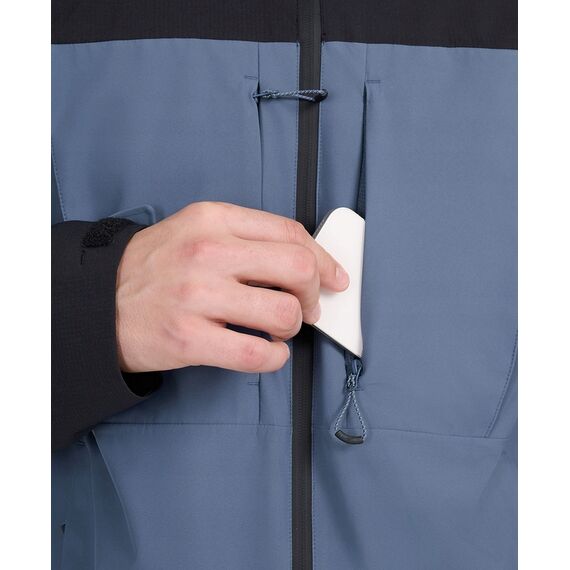 4F kurtka techniczna męska z kapturem i kieszeniami na piersi 4FWAW25TTJAM1010 niebieska, Kolor: niebieski, Rozmiar: M, 4 zdjęcie