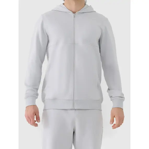 4F rozpinana bluza z kapturem męska 4FWAW25TSWSM1903 szara, Kolor: szary, Rozmiar: M, 6 zdjęcie