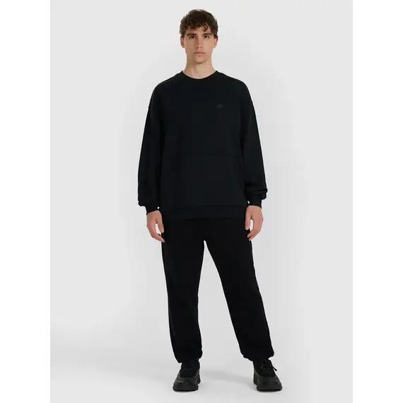 4F bluza męska bez kaptura 4FWAW25TSWSM1924, Kolor: czarny, Rozmiar: XL, 3 zdjęcie