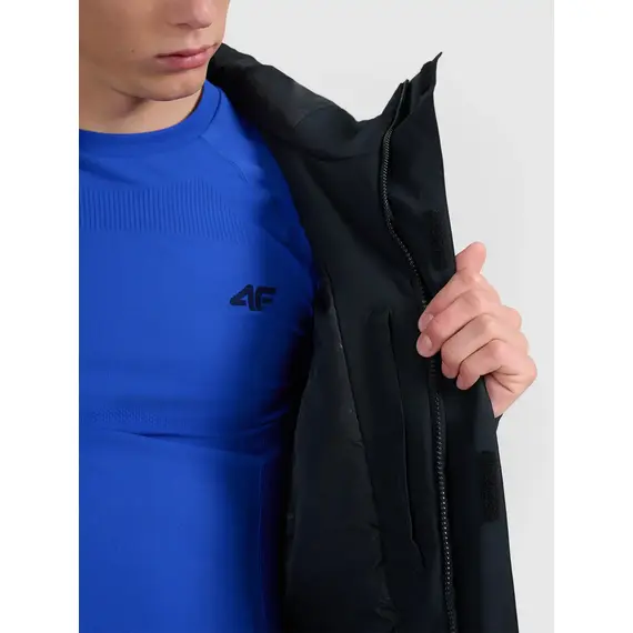 4F kurtka narciarska męska z membraną i ociepliną syntetyczną 4FWAW25TTJAM0793 czarna, Kolor: czarny, Rozmiar: XL, 9 zdjęcie