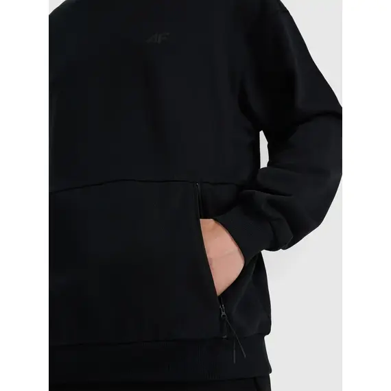 4F bluza męska bez kaptura 4FWAW25TSWSM1924, Kolor: czarny, Rozmiar: XL, 4 zdjęcie