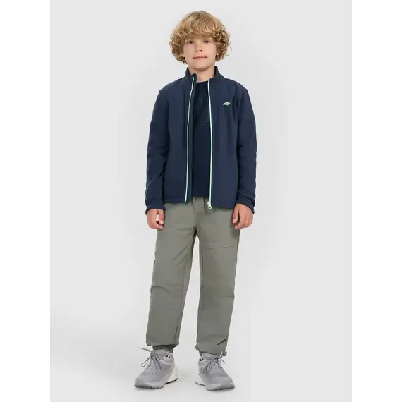 4F bluza polarowa chłopięca 4FJWAW25TFLEM413, Kolor: granatowy, Rozmiar: 158