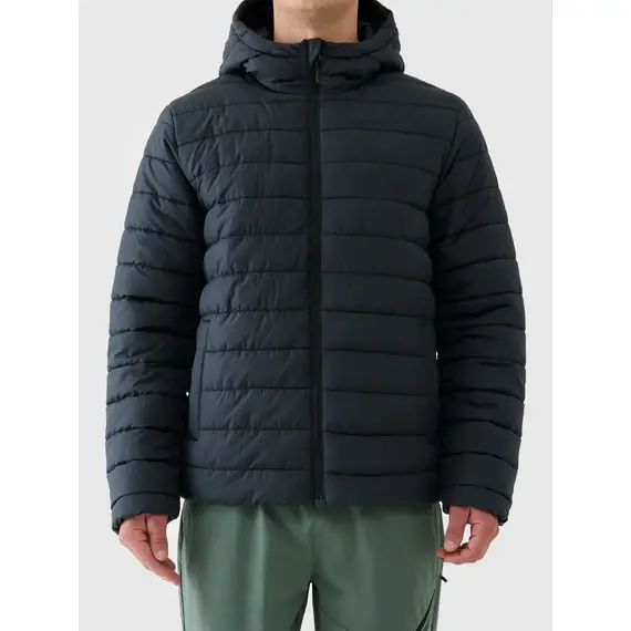 4F kurtka z kapturem z wypełnieniem syntetycznym 4FWAW25TDJAM598 czarna, Kolor: czarny, Rozmiar: L, 2 zdjęcie