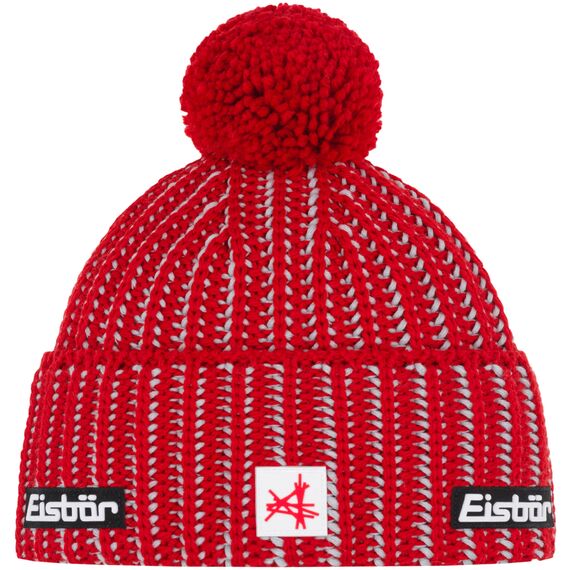 Czapka Eisbar Ronda Pompon MÜ SA czerwona, Kolor: czerwony, Rozmiar: one size