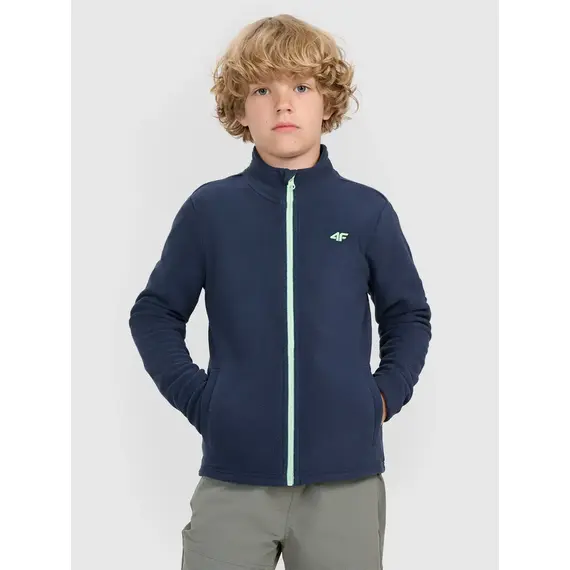 4F bluza polarowa chłopięca 4FJWAW25TFLEM413, Kolor: granatowy, Rozmiar: 164, 3 zdjęcie