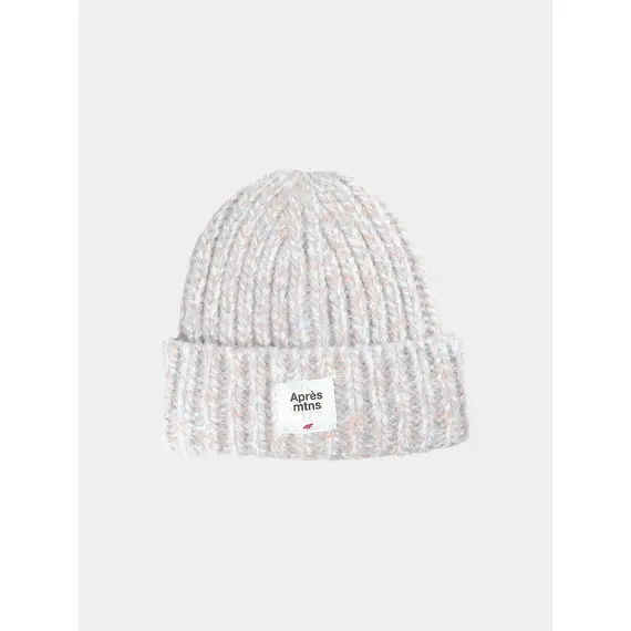 4F czapka damska zimowa beanie 4FWAW25ACAPF572 niebieski, Kolor: niebieski, Rozmiar: one size