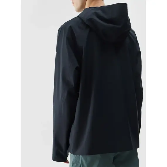 4F kurtka techniczna męska z kapturem i kieszeniami na piersi 4FWAW25TTJAM1010 czarna, Kolor: czarny, Rozmiar: XL, 3 zdjęcie